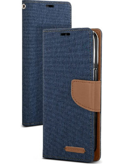 Mercury Canvas Diary Book Blue (iPhone 13 Pro)