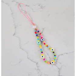 Phone Strap Με Σχέδιο Μάτι 28764-4 Multicolor