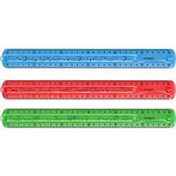Χάρακας πλαστικός Flex Keyroad 30cm 1τμχ KR971665