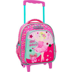 Must Little Ballerina Σχολική Τσάντα Τρόλεϊ Νηπιαγωγείου Ροζ 585029