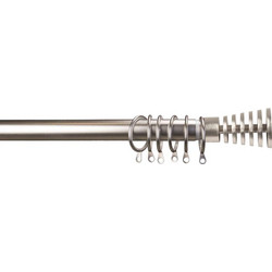 Κουρτινόβεργα Επεκτεινόμενη 160-300cm Slices Satin Nickel
