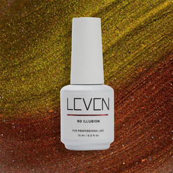 Leven 9D Illusion 02 Cat Eye Ημιμόνιμο Βερνίκι Νυχιών 15ml