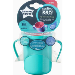 Tommee Tippee Εκπαιδευτικό Κύπελλο Easiflow με Λαβές Μπλε 200ml