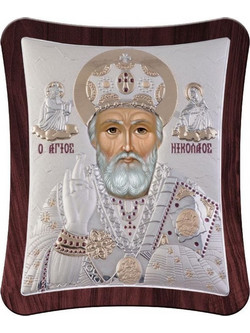 Εικόνα Αγίου Νικολάου 21x25cm - 128629