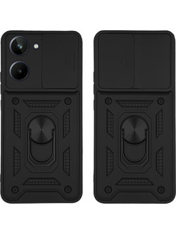 Sonique Ring Armor CamPro Θήκη Μαύρο (Realme 10 4G)