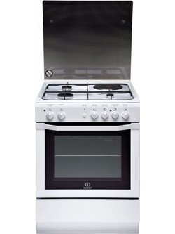 Indesit I6M6CAG(W)/FR Κουζίνα Ηλεκτρική 59lt με Εστίες Αερίου & Ρεύματος 60cm