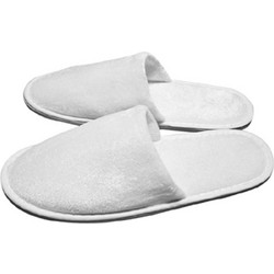 Παντόφλες Ξενοδοχείου Πετσετέ Σόλα 7mm 28 x 11 cm Polycotton Λευκό BOREA