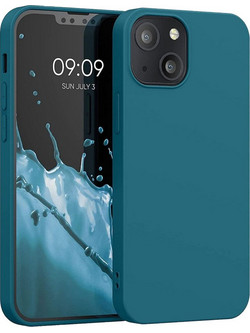 Θήκη Σιλικόνης/Liquid Silicone Case για iPhone 15 Pro, πετρόλ (OEM)