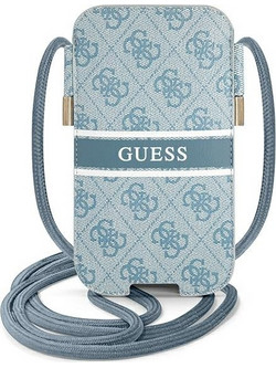 Guess Τσάντα GUPHM4GDBL 6,1" μπλέ/blue hardcase 4G Stripe