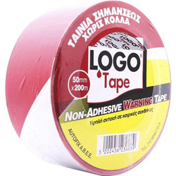 LOGO ΤΑΙΝΙΑ ΣΗΜΑΝΣΗΣ 5cm x 200m ΚΟΚΚΙΝΗ/ΛΕΥΚΗ 1 ΤΕΜΑΧΙΟ