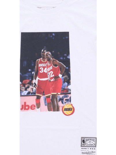Mitchell & Ness NBA Houston Rockets Player Photo Ανδρικό T-shirt BMTRINTL1058-HROWHIT White