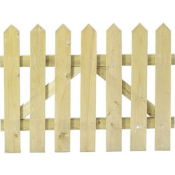 Ξύλινος Φράχτης Πυραμίδα Πόρτα 75(Y)x100 cm - Showood