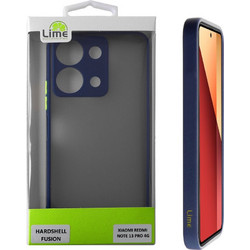 Lime Θηκη Xiaomi Redmi Note 13 Pro 4G 6.67'' Hardshell Fusion Full Camera Protection Blue With Yellow KEYS