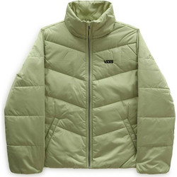 Vans Foundry Γυναικείο Μπουφάν Χειμωνιάτικο Puffer Μακρύ Lime VN0A7YK5BYY