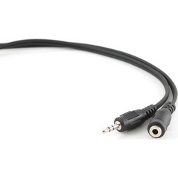 Cablexpert Καλώδιο 3.5mm male - 3.5mm female Μαύρο 1.5m (CCA-423)