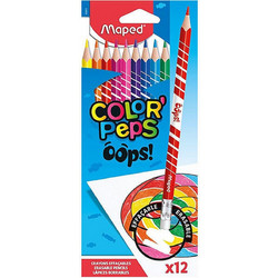 Maped Color'Peps Oops Erasable Ξυλομπογιές Σετ 12τμχ