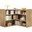 Woodwell Multi Γωνιακή Βιβλιοθήκη 150x24x90cm EO302,1