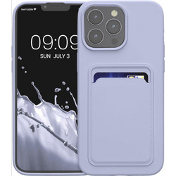 Θήκη Apple iPhone 15 Pro Max - KWmobile Σιλικόνης με Υποδοχή για Κάρτα - Lavender (62020.108)