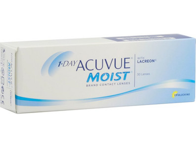 Acuvue Moist Ημερήσιοι Φακοί Επαφής Υδρογέλης με Φίλτρο UV 30τμχ