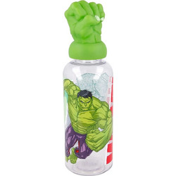 Stor 3D Figurine Hulk Collage Παιδικό Μπουκάλι Πλαστικό BPA Free Πράσινο 560ml