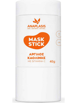 Anaplasis Vit C Stick Κρεμώδης Μάσκα Προσώπου για Λάμψη με Άργιλο 40gr