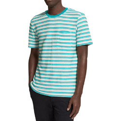 SCOTCH&SODA T-SHIRT ΚΟΝΤΟΜΑΝΙΚΟ ΒΕΡΑΜΑΝ ΡΙΓΕ ΜΕ ΛΑΙΜΟΚΟΨΗ ΤΣΕΠΗ ΣΤΟ ΣΤΗΘΟΣ ΚΑΙ LOGO PATCH ΣΤΟ ΤΕΛΕΙΩΜΑ ΚΑΝΟΝΙΚΗ ΓΡΑΜΜΗ