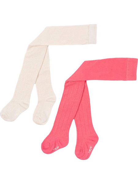 Konges Slojd 2 PACK POINTELLE TIGHTS (KS101453 BEIGE-ROSE) Κορίτσι Collection FW24-25