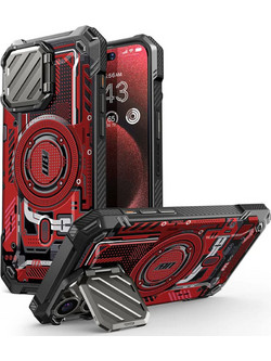 Θήκη SUPCASE UB XT MAG MAGSAFE SE με προστατευτικό κάμερας για Apple IPHONE 15 PRO MAX 6.7 2023 - ΚΟΚΚΙΝΟ Circuit