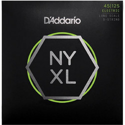 D'Addario NYXL Σετ 5 Χορδές Ηλεκτρικού Μπάσου Nickel Plated Steel 45-125" Mixed Tension