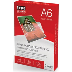 Typotrust 125 Microns Δίφυλλα Πλαστικοποίησης Α6 100 Τμχ