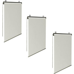 Σετ Ρόλερ Ολικής Συσκότισης Blackout 120 x 225 cm 3 τμχ Χρώματος Εκρού Inkazen 30060161