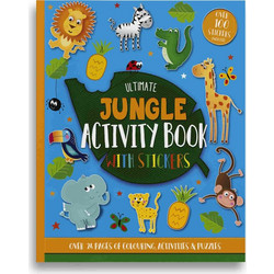 Τετράδιο Ζωγραφικής A4 Ultimate Jungle Activity Book Με Αυτοκόλλητα Eurowrap