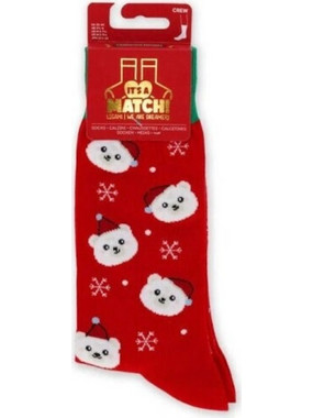 LEGAMI ΑΝΔΡΙΚΕΣ ΚΑΛΤΣΕΣ IT'S A MATCH SOCKS 40-47 POLAR BEAR (SOC0004)