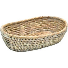 Καλάθι Αποθήκευσης Ψωμιού Λευκό Rattan Banon White (23 cm)