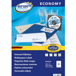 Ετικέτες Avery economy 105x37mm λευκές ELA019