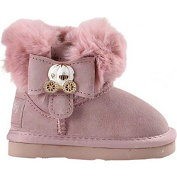 Lelli Kelly Carrie Παιδικά Μποτάκια Ροζ Suede LKHK4354-CI01