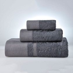Πετσέτες Μπάνιου (Σετ 3τμχ) Down Town New Rosa 600gsm Dark Grey