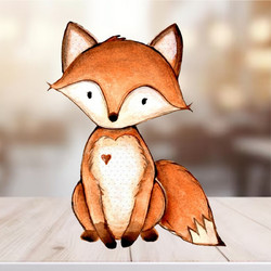 Διακοσμητικό Βάπτισης με Αλεπού