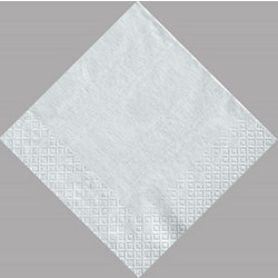 Χαρτοπετσέτες Cocktail Moire Platinum 12.5x12.5cm Caspari (20 Τεμάχια)