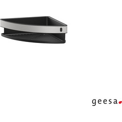 Geesa Basket Σπογγοθήκη Γωνιακή 21Χ21 εκ. Inox/Black Mat 800235-110
