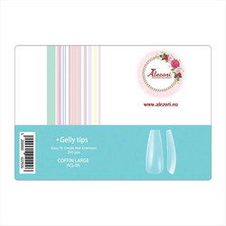 Alezori Gelly AG-05 Large Coffin Tips Νυχιών 240τμχ