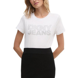 Μπλούζα Κοντομάνικη DKNY Studded Logo DJ4T1333-WTL Γυναικείο