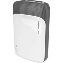 Newtop PB19 Power Bank 7800mAh με 2 Θύρες USB-A White Grey