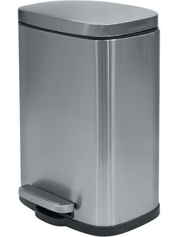 Κολοσσός Inox Καλαθάκι Μπάνιου 5lt Ασημί Matt 345392
