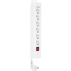REV Outlet Strip 6-fold 2,4m Supraline w. switch white