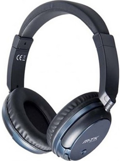 Moveteck Ct875 Ασύρματα Bluetooth Ακουστικά Over Ear Μπλε