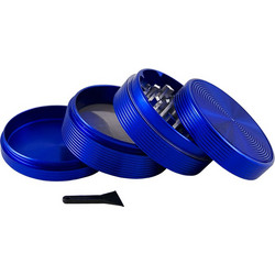 HBI Ripple Blue Μεταλλικό 60mm 4 Parts Grinder Μέταλλο