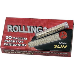 Ανταλλακτικά Φιλτράκια Rolling 6mm Ενεργό Σηπιόλιθο (46002)