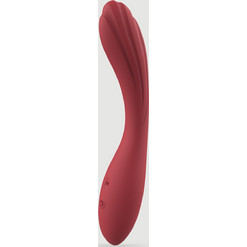 Tigi Curved Wavy Premium Silicone G-Spot Δονητής Σημείου G Κόκκινος
