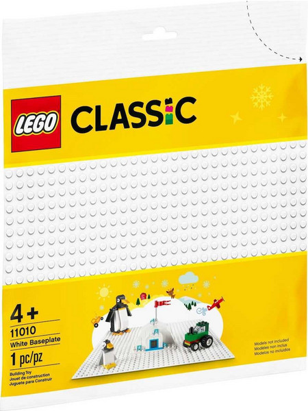 Lego Classic White Baseplate για 4+ Ετών 11010